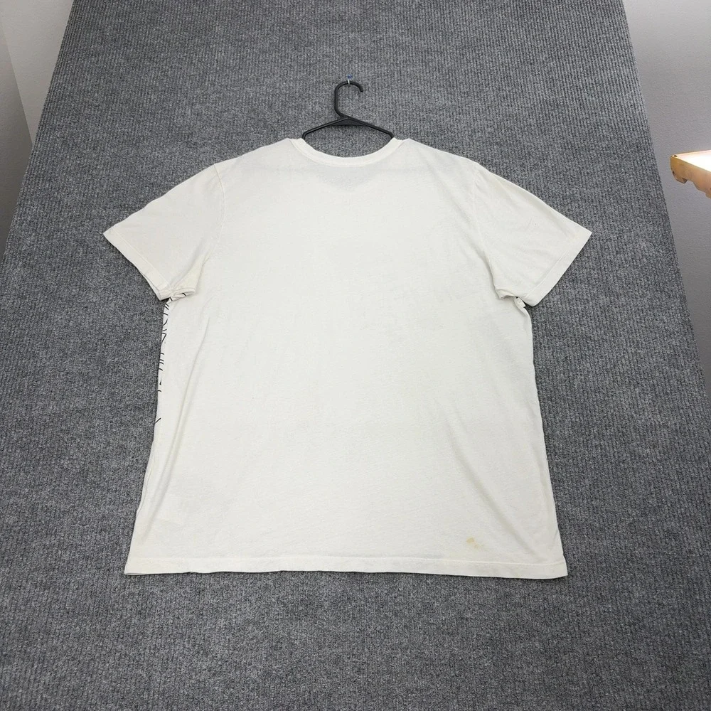 The North Face‎ T Shirt Mens XXL White Cotton Graphic Logo Streetwear Casual